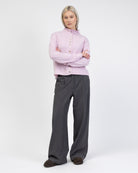 Strickjacke mit Stehkragen