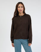 Strickjacke mit Reißverschluss