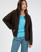 Strickjacke mit Reißverschluss