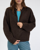 Strickjacke mit Reißverschluss