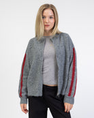 Strickjacke mit Streifendetails