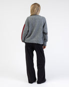 Strickjacke mit Streifendetails