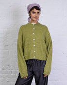 Strickjacke mit Rundhalsausschnitt
