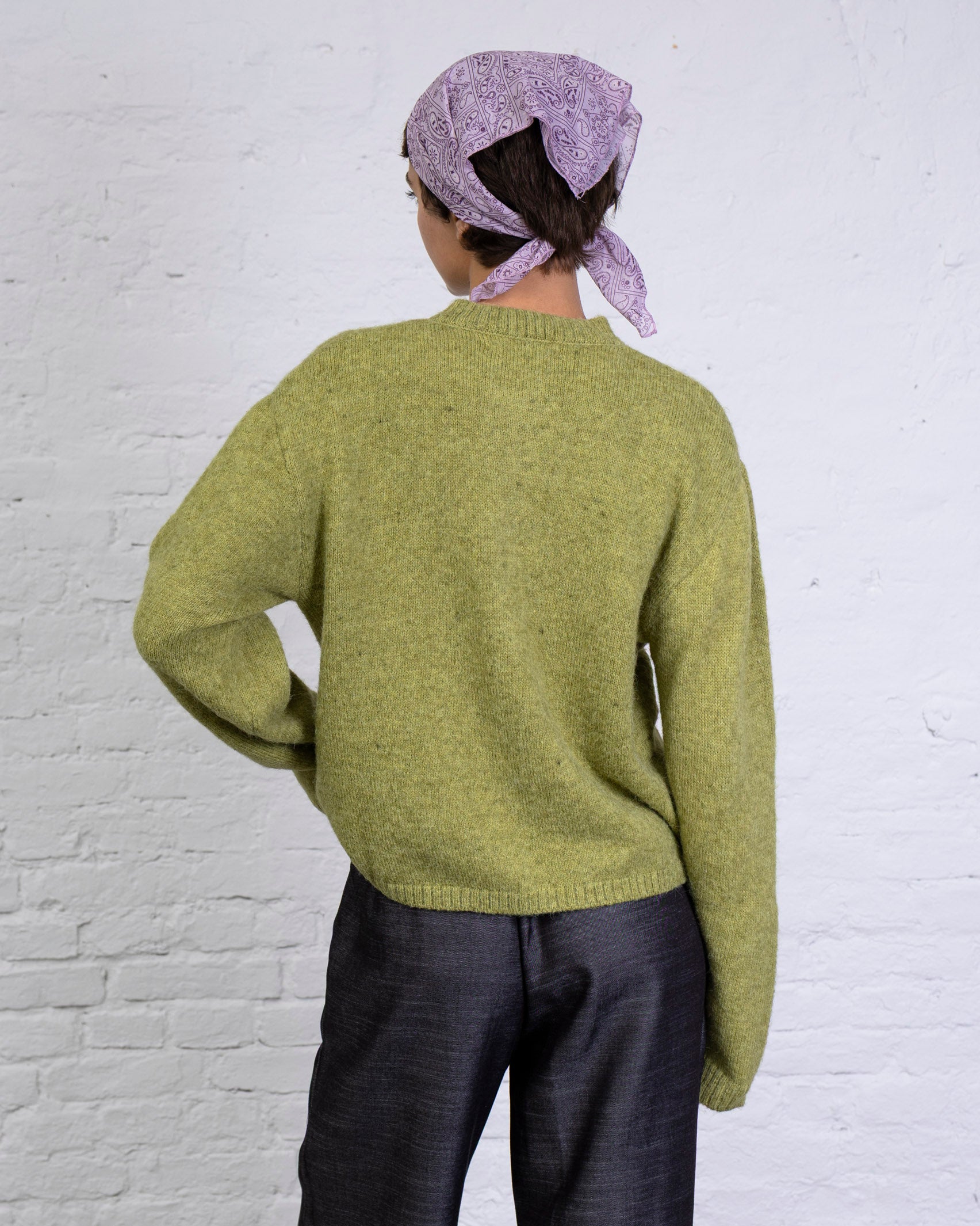 Strickjacke mit Rundhalsausschnitt