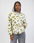 Teddyjacke mit Blumenprint