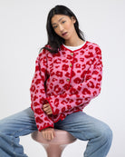 Teddyjacke mit Leoprint