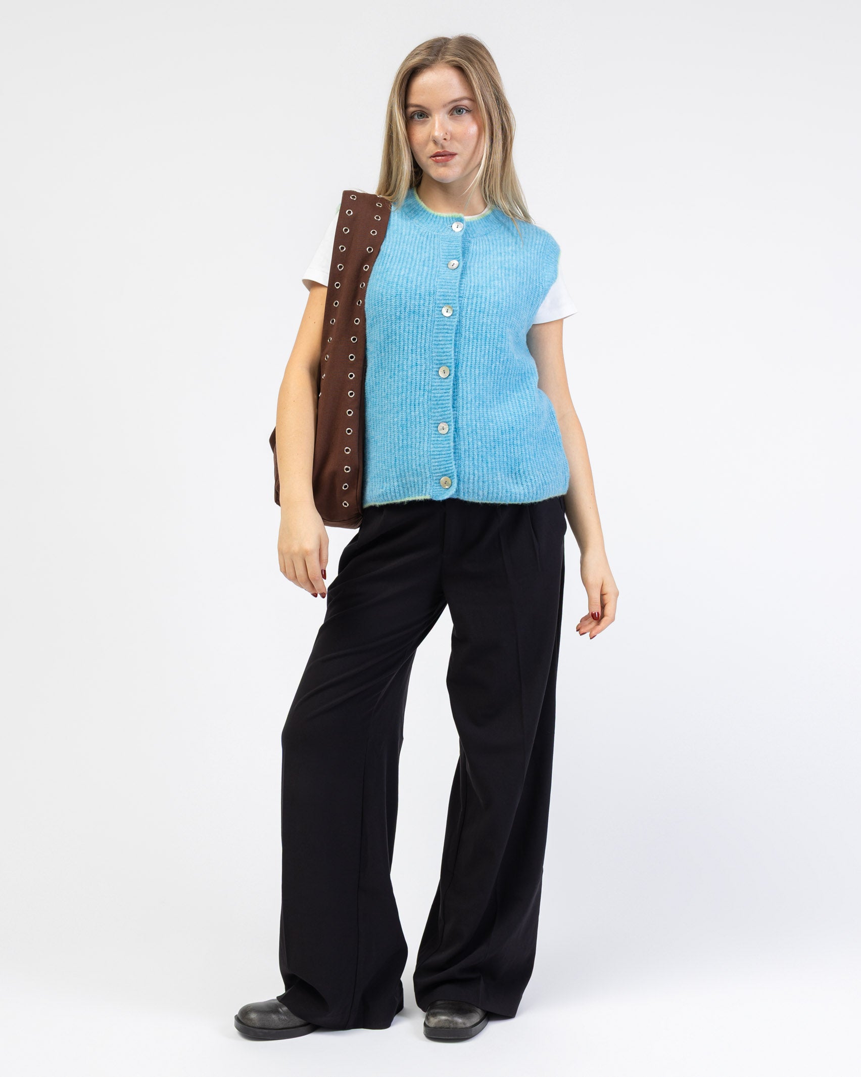 Strickpullunder mit Kontrastnaht