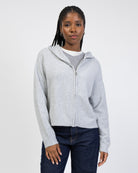 Strickjacke mit Kapuze