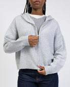 Strickjacke mit Kapuze