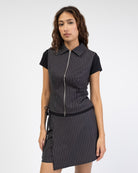 Weste mit Pinstripes