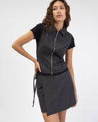 Weste mit Pinstripes