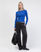 Langarmshirt mit Rundhalsausschnitt