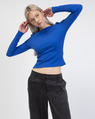 Langarmshirt mit Rundhalsausschnitt