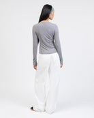 Langarmshirt mit Rundhalsausschnitt