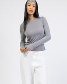 Langarmshirt mit Rundhalsausschnitt