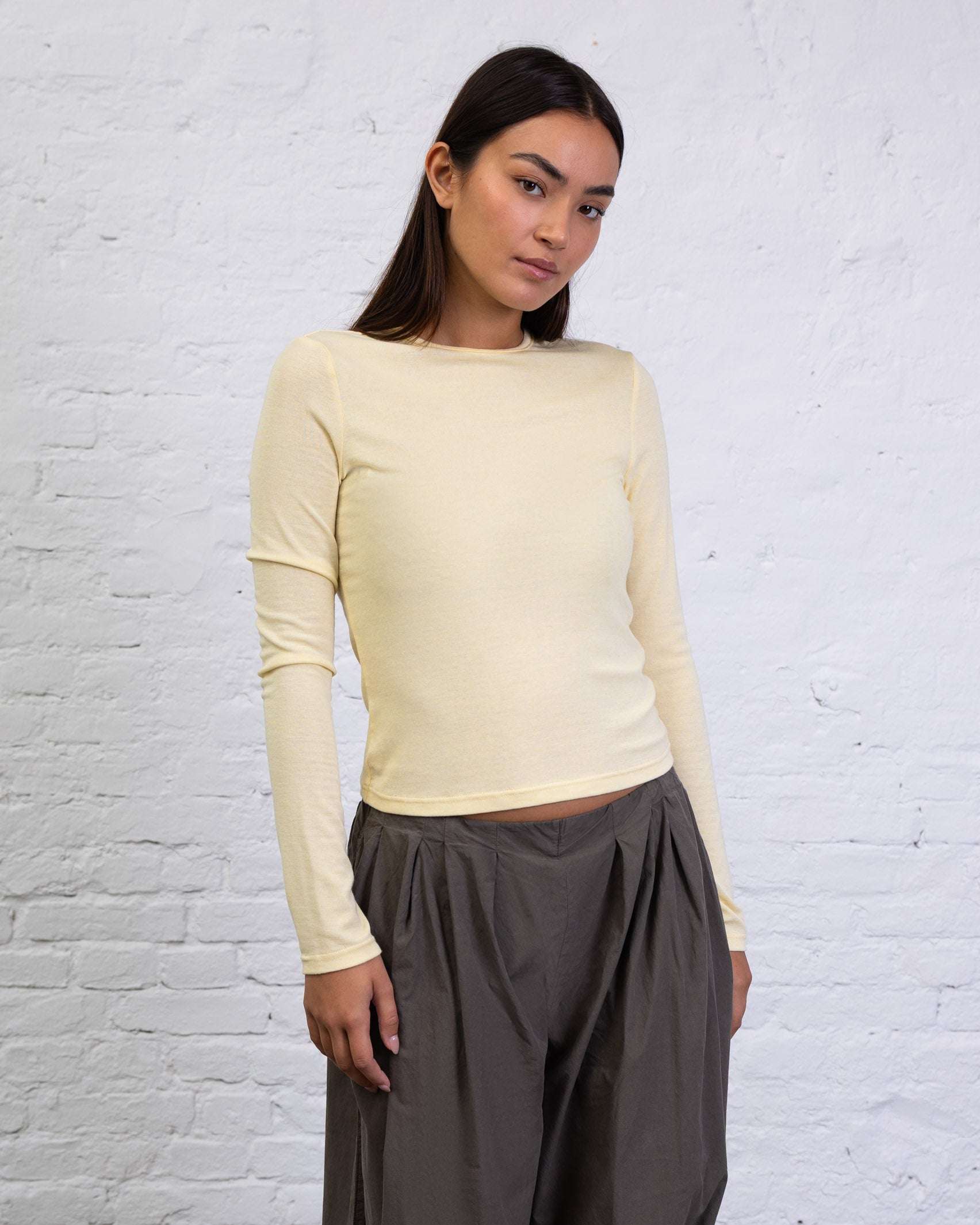 Langarmshirt mit Rundhalsausschnitt