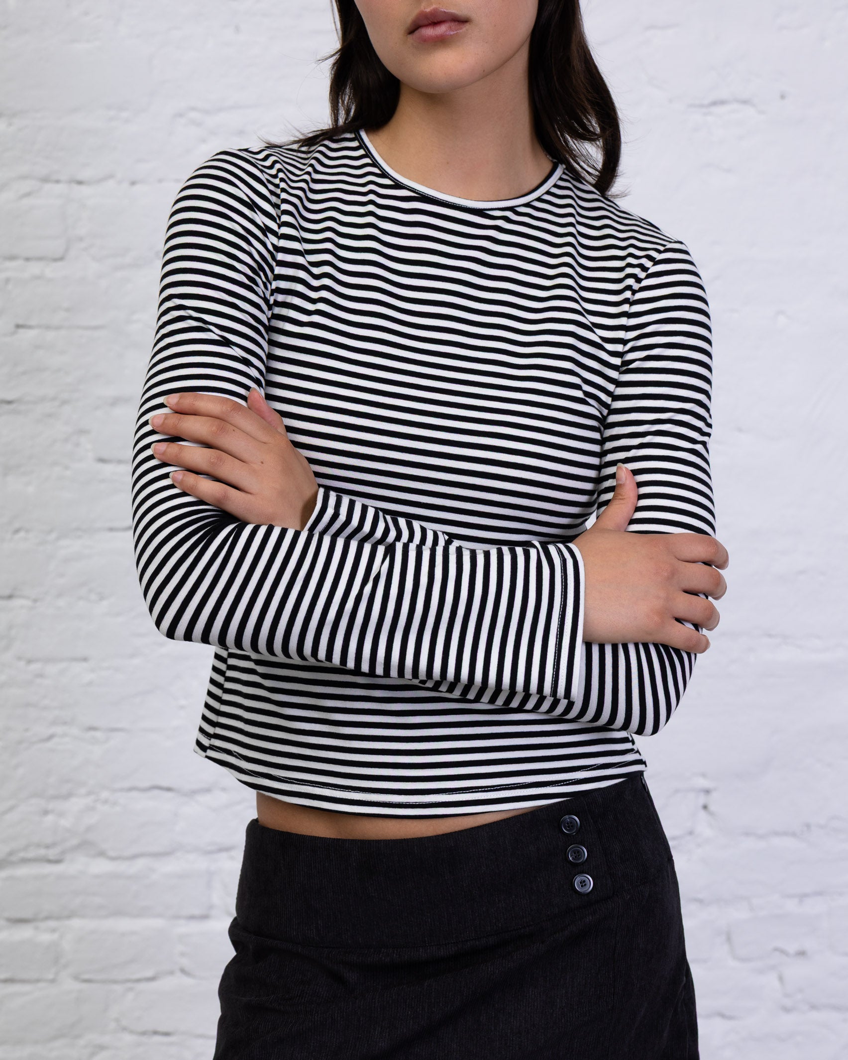 Langarmshirt mit Streifen