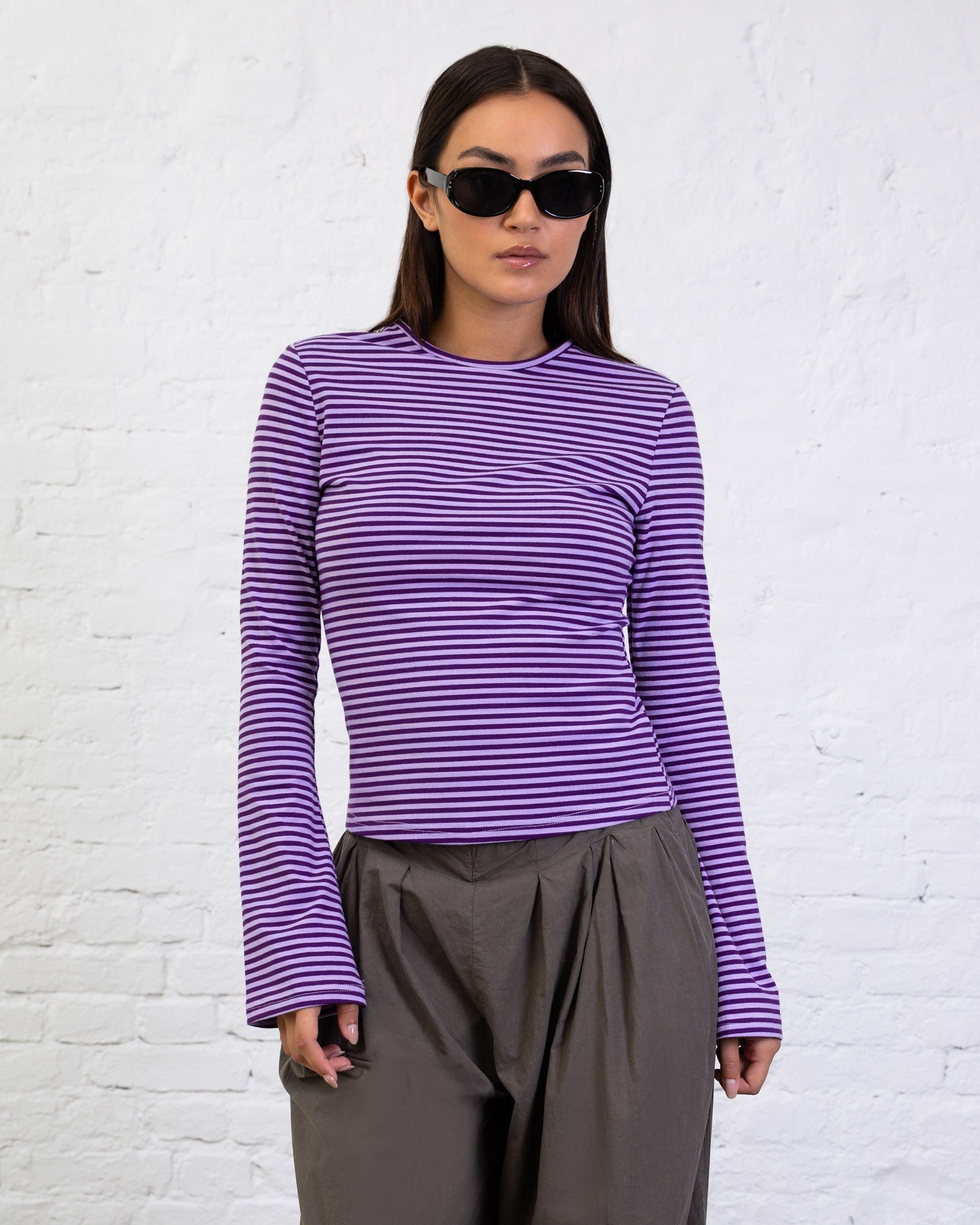 Langarmshirt mit Streifen