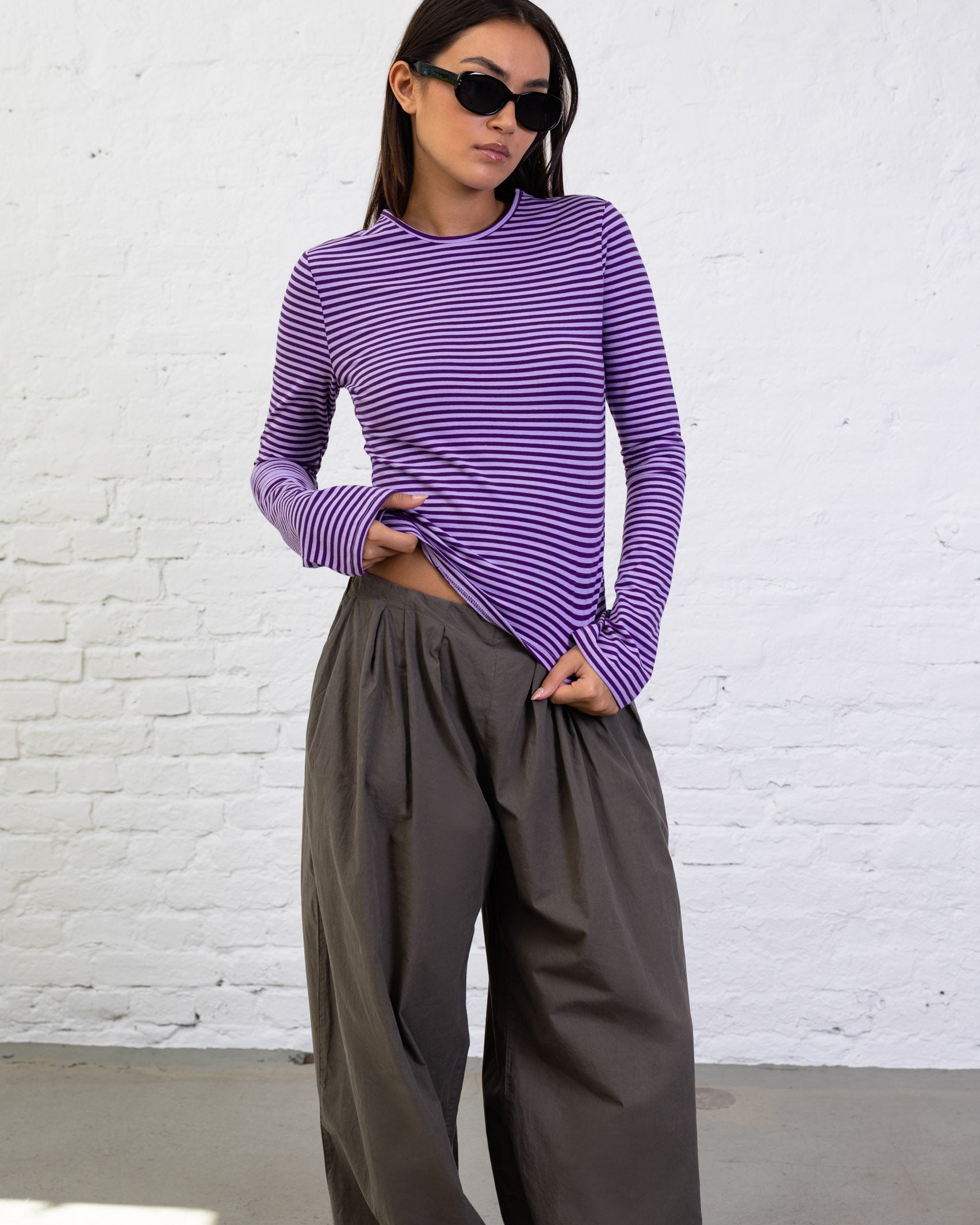 Langarmshirt mit Streifen