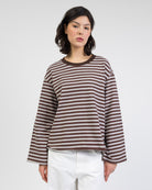 Oversize Longshirt mit Streifen