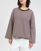 Oversize Longshirt mit Streifen