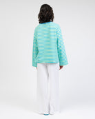 Oversize Longshirt mit Streifen