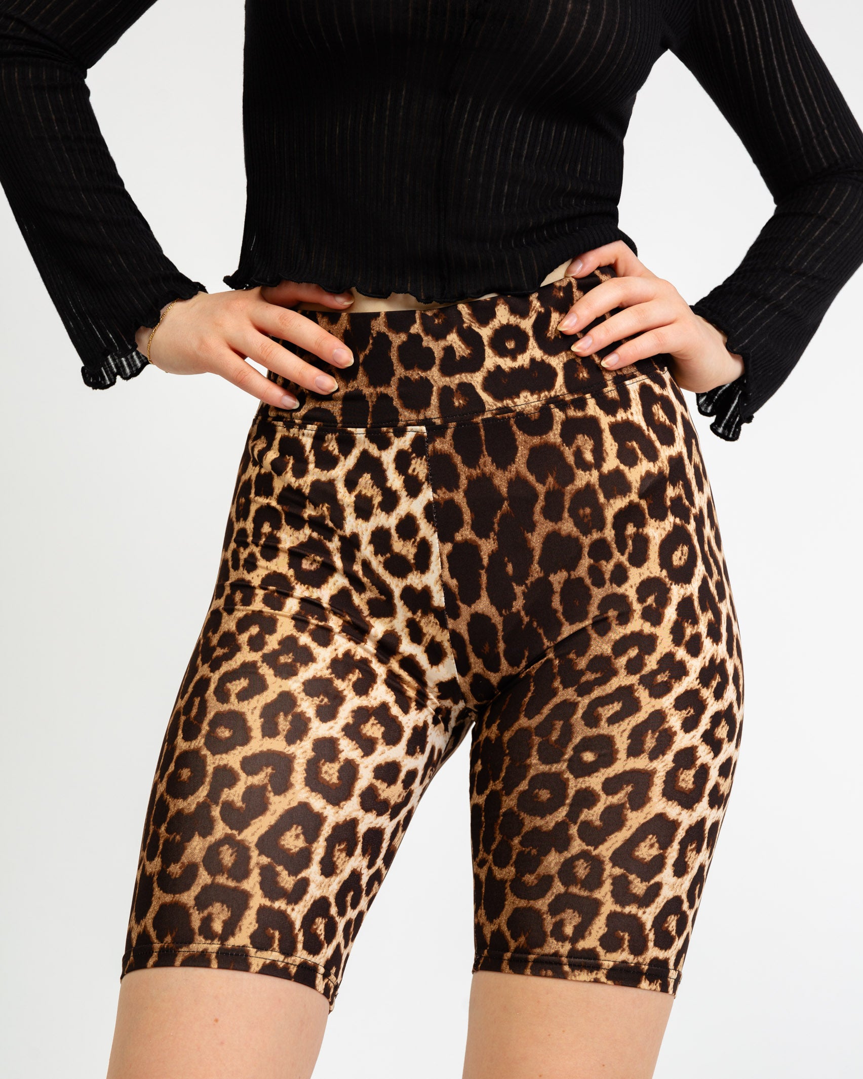 Bikershorts mit Leoprint