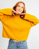 Weicher Pullover mit Stehkragen