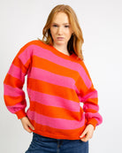 Bunter Streifen Pullover