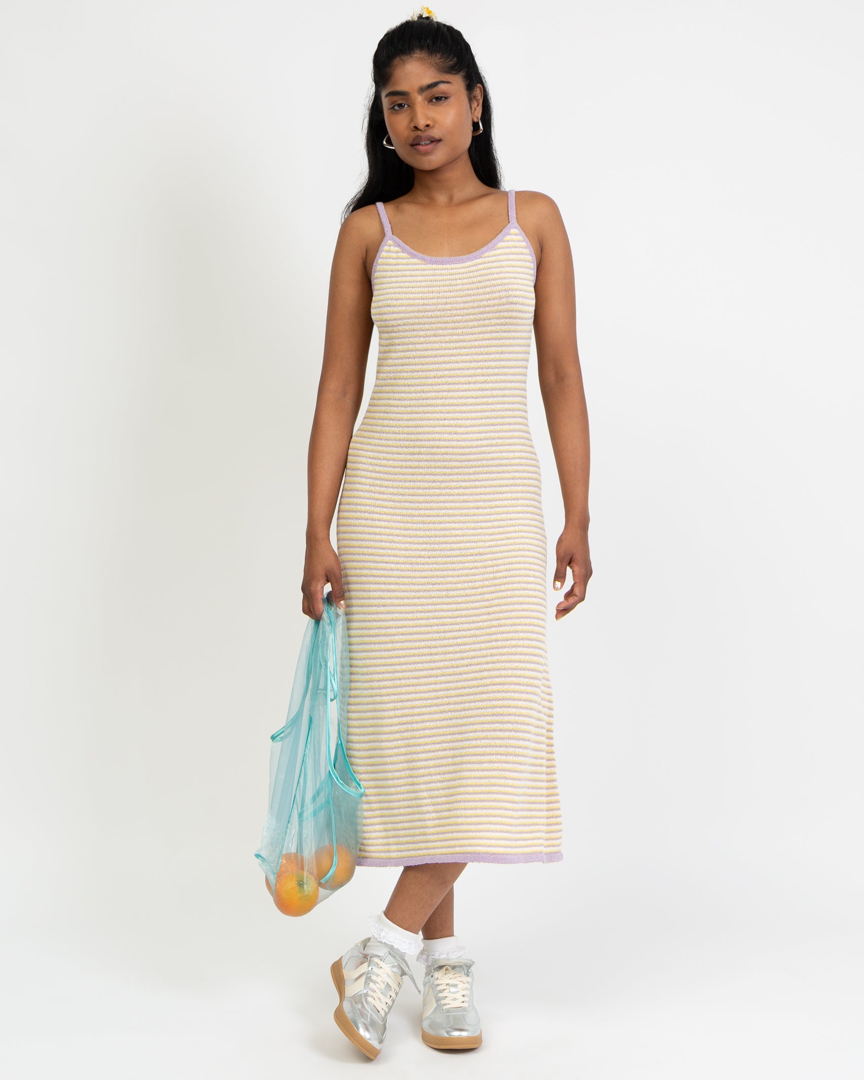 Sommerliches Maxi Kleid aus Frottee