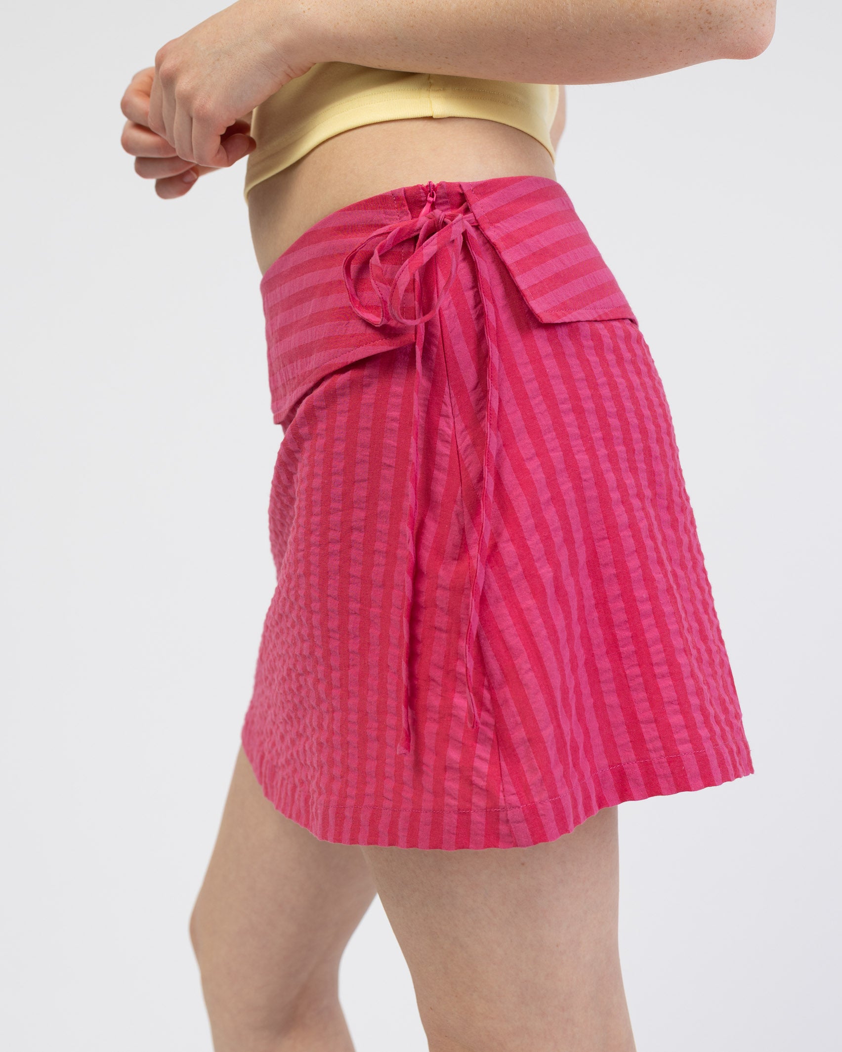 Mini Rock mit pinken Streifen