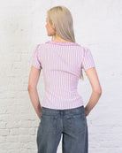Kurzarm Bluse mit Rüschen