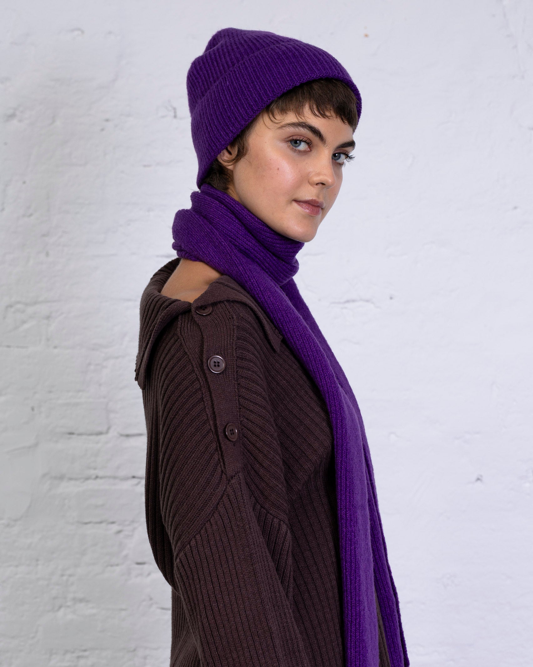 Weiche Strickmütze