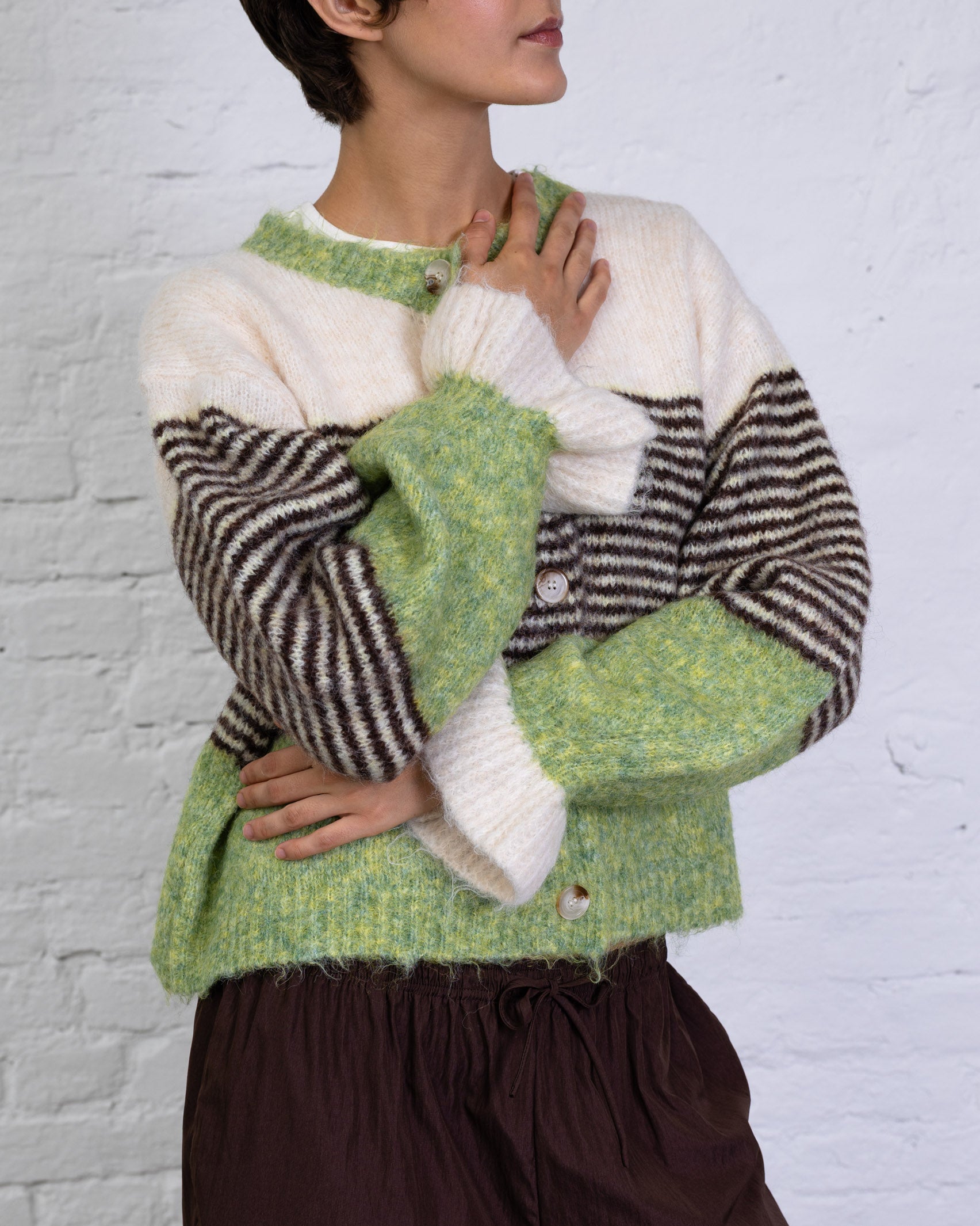 Verspielte Strickjacke