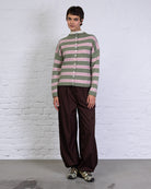 Strickjacke mit Streifenmix