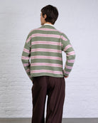 Strickjacke mit Streifenmix