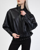 Kunstleder Bomberjacke