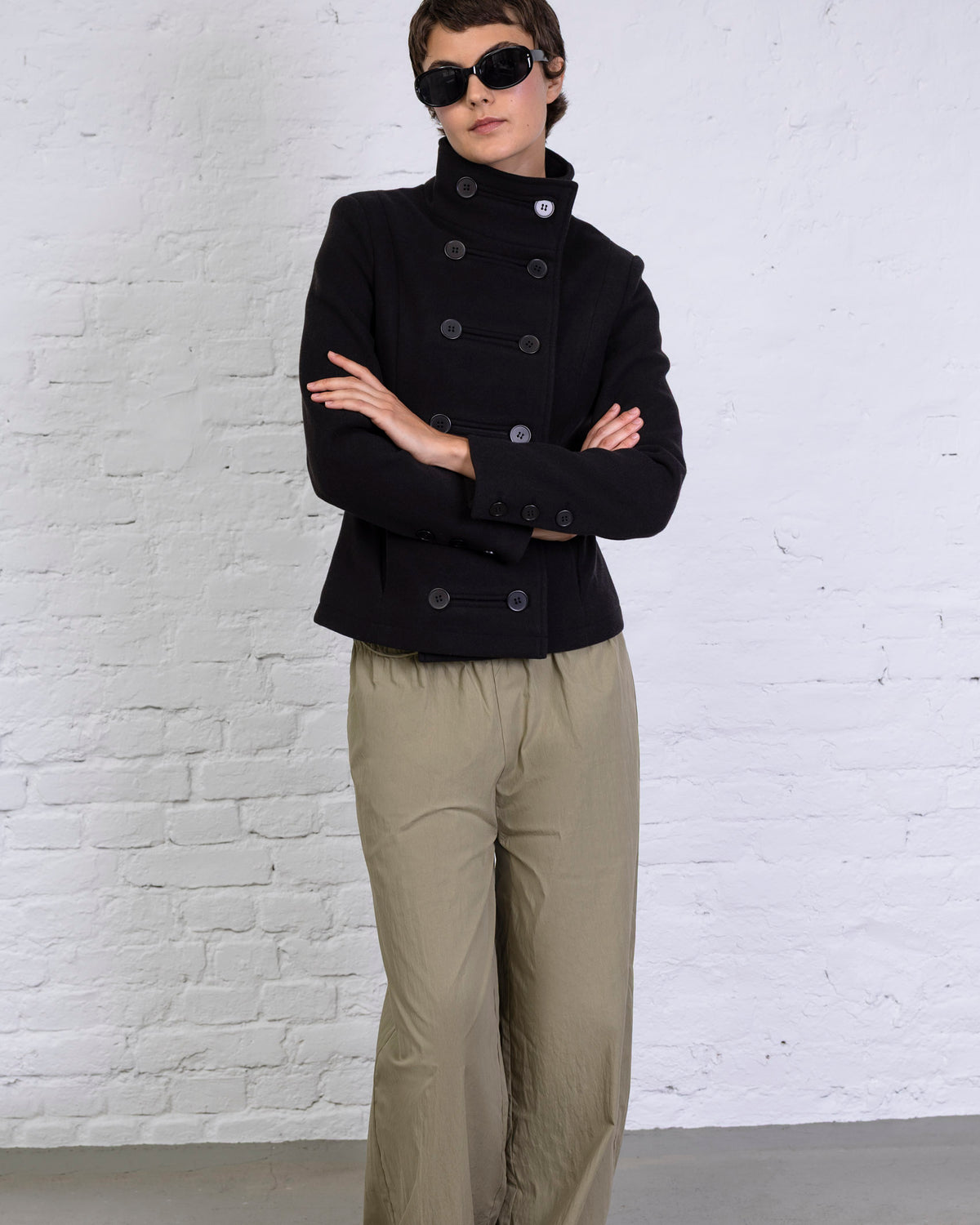 Taillierte Jacke mit Doppelknopfreihe