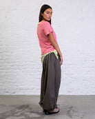 Gestreiftes Basic Kurzarmshirt