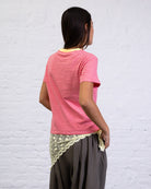 Gestreiftes Basic Kurzarmshirt
