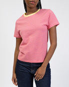 Gestreiftes Basic Kurzarmshirt