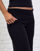 Weiche Hose mit gefaltetem Bund