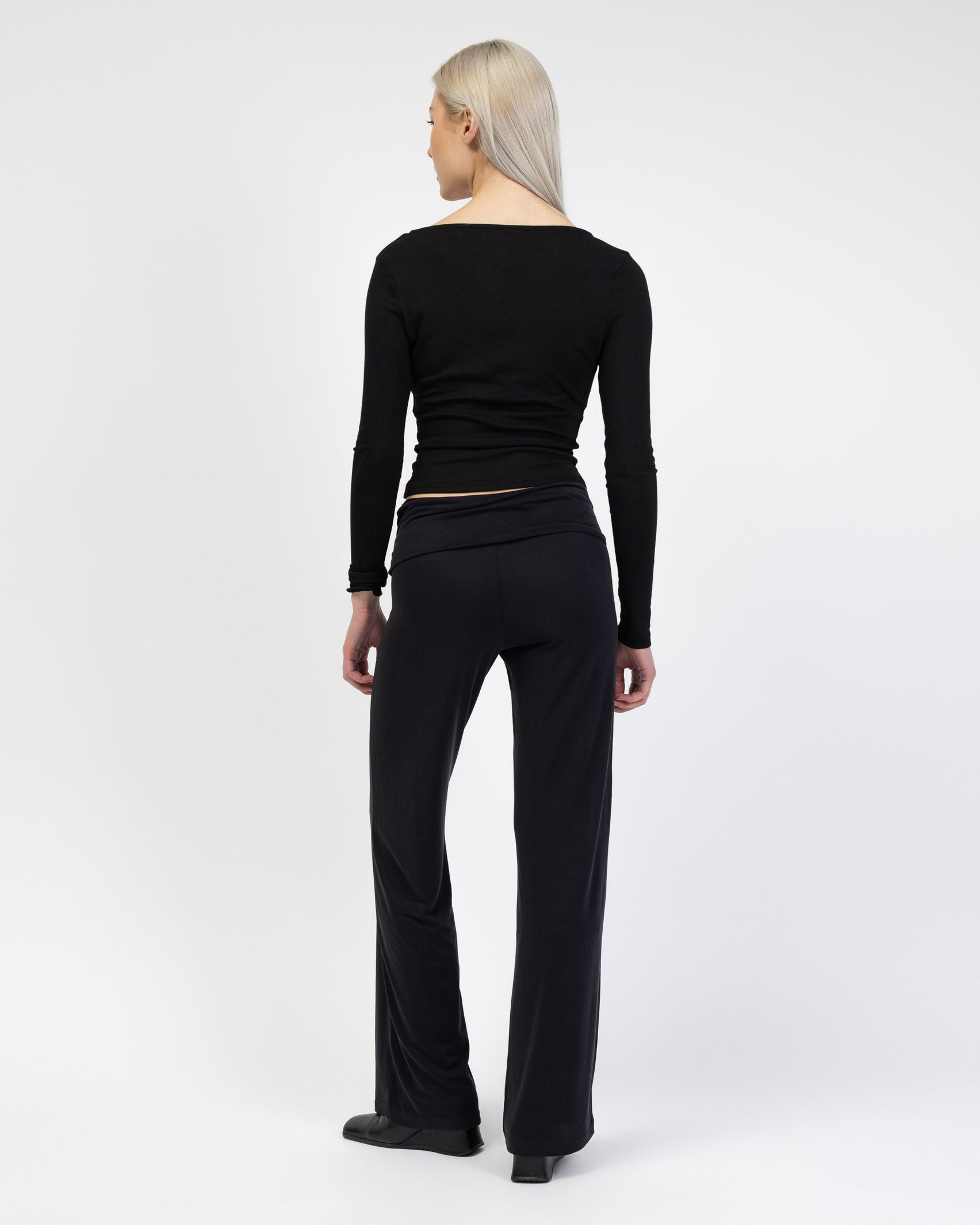 Weiche Hose mit gefaltetem Bund