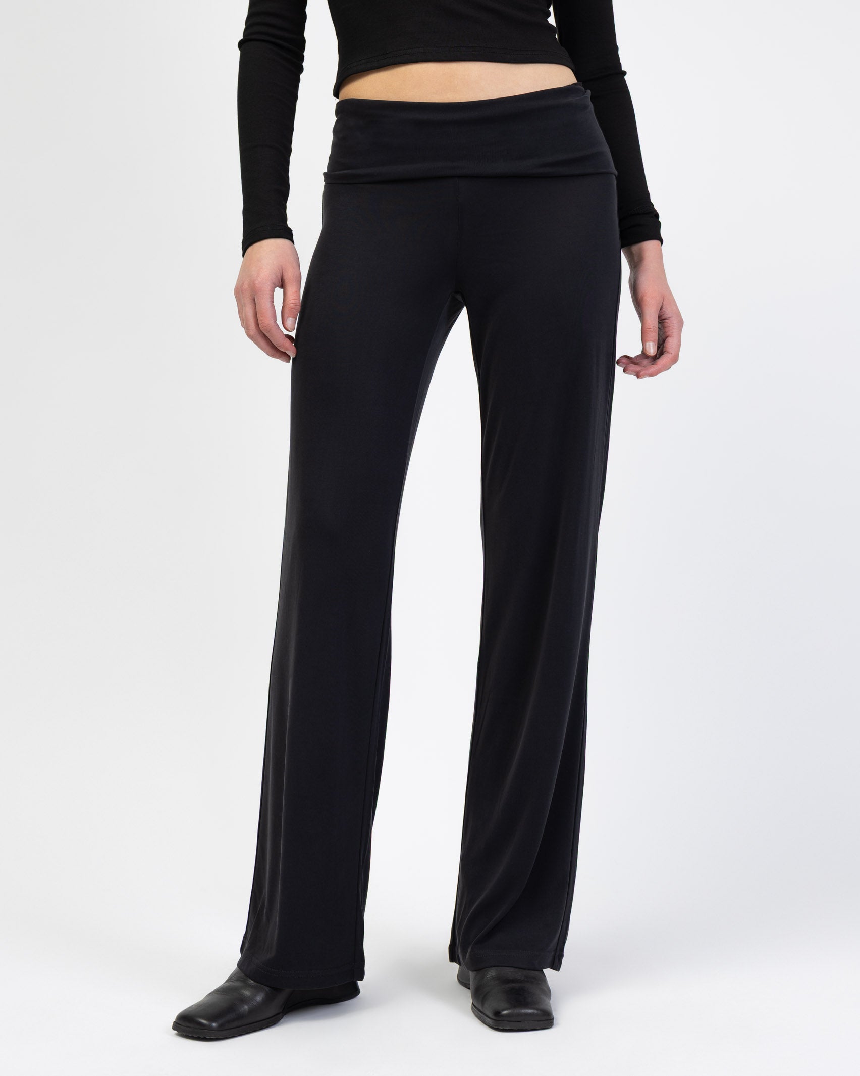 Weiche Hose mit gefaltetem Bund