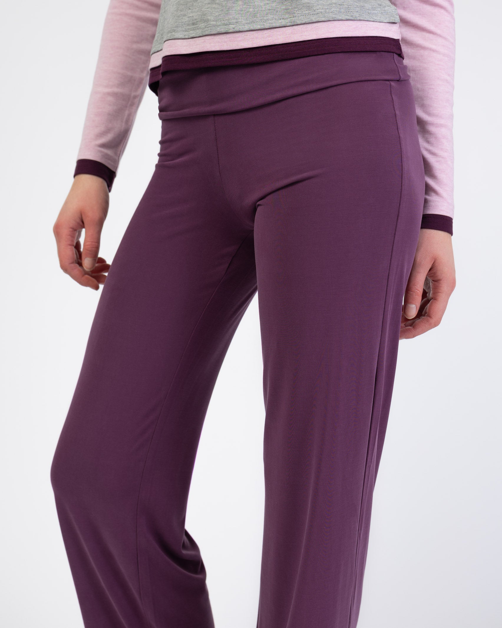 Weiche Hose mit gefaltetem Bund