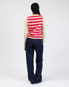 Gestreifter Pullunder mit Rundhalsausschnitt