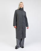 Mantel mit Stehkragen