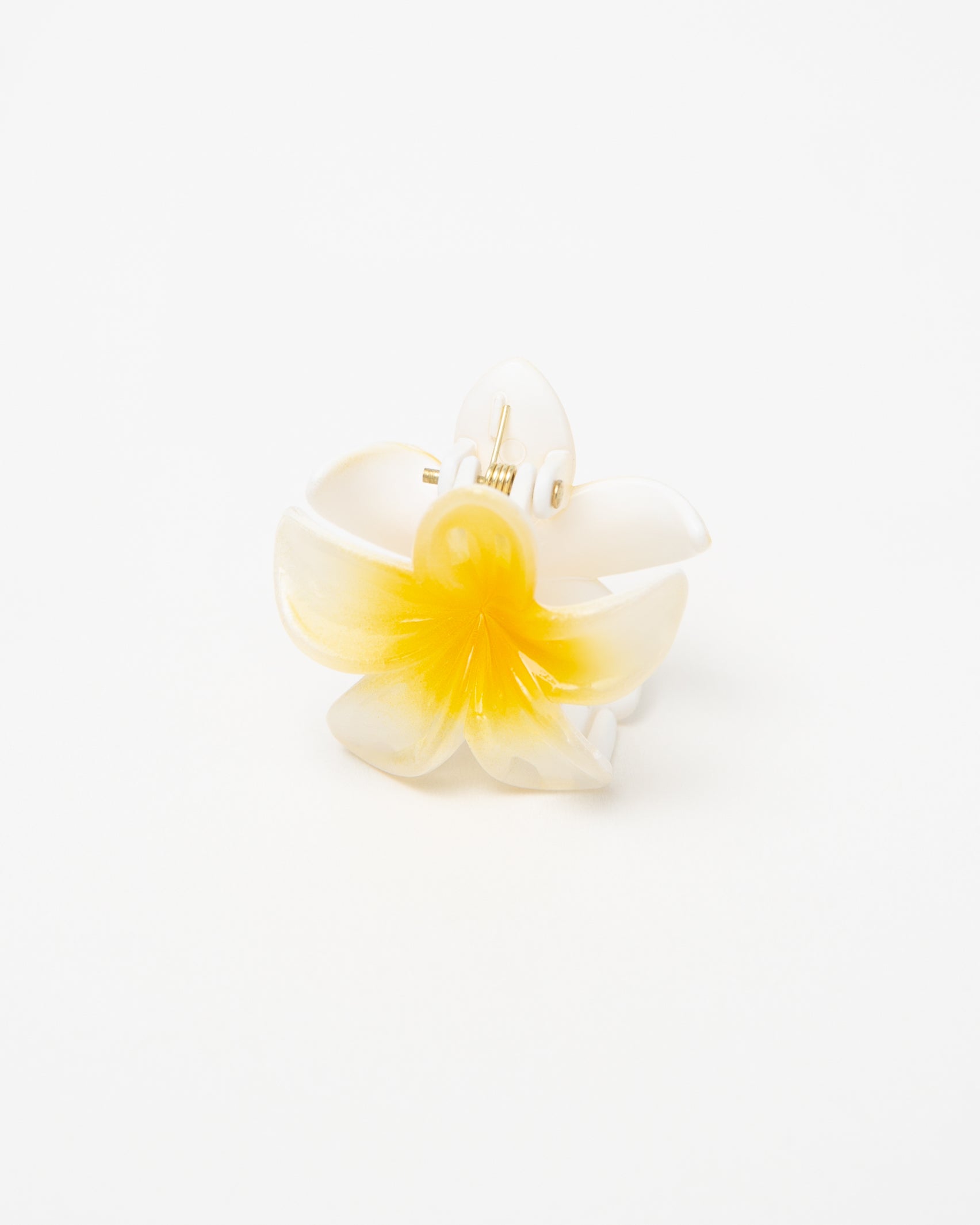 Kleiner weißer Blumenhaarclip-Broke+Schön