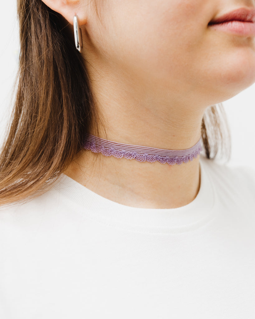 Choker mit Spitzenbordüre - Broke + Schön