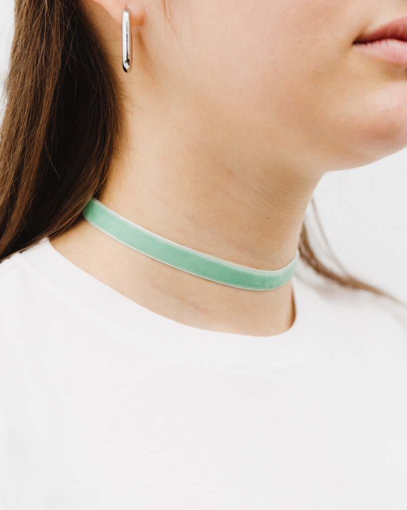 Schmaler Samt Choker - Broke + Schön